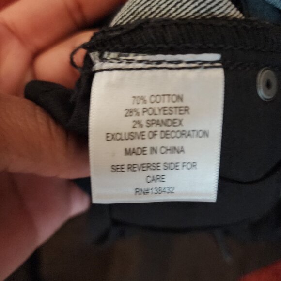 ModCloth Black Denim Jeans Sz 10 - Picture 5 of 10
